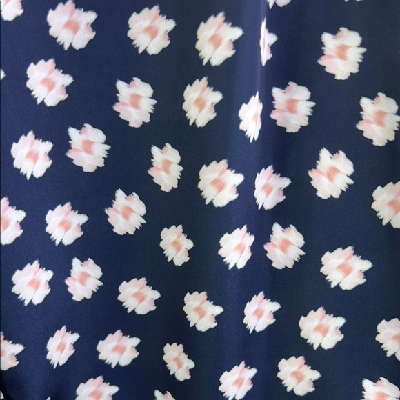 SACHIN & BABI NNWT LANA PANT Navy and Pink Pattern SZ 4 - Picture 6 of 11